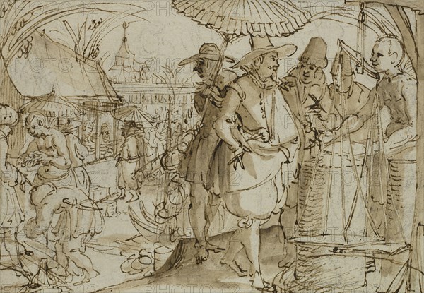 Scene from Dutch colony. Creator: Claes Jansz Visscher.