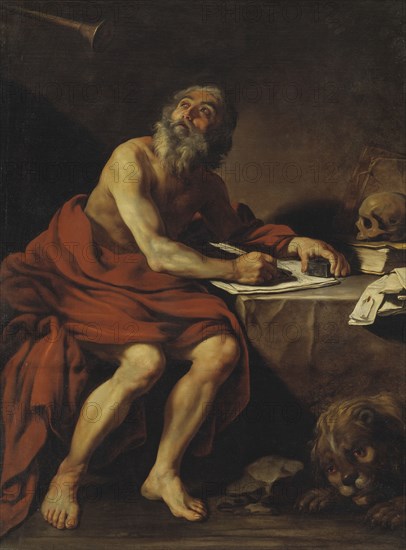 The Vision of St Jerome, 1626. Creator: Claude Vignon.