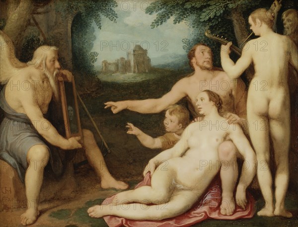 The Mirror of Time, 1628. Creator: Cornelis Cornelisz van Haarlem.