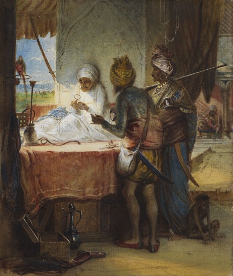 Sikh Soldiers Bargaining for a Diamond. Creator: Egron Sellif Lundgren.