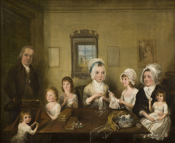 Portrait of the Latrobe family of Fulneck, c18th century. Creator: Elias Martin.