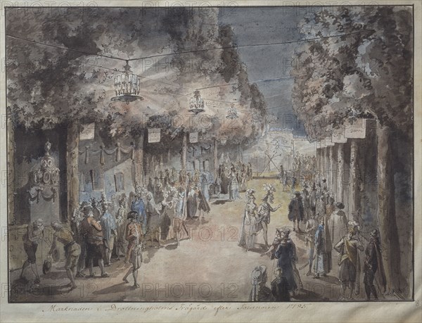 Tournament at Drottningholm's park in 1785. Creator: Elias Martin.