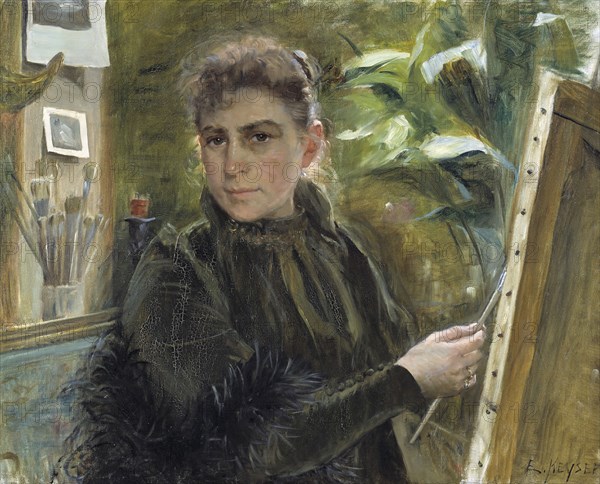 Self-Portrait, 1880. Creator: Elisabeth Keyser.