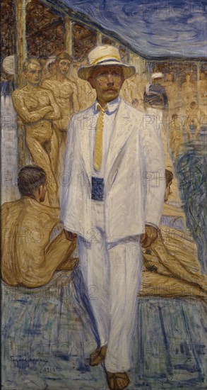 Self portrait, 1910. Creator: Eugène Jansson.