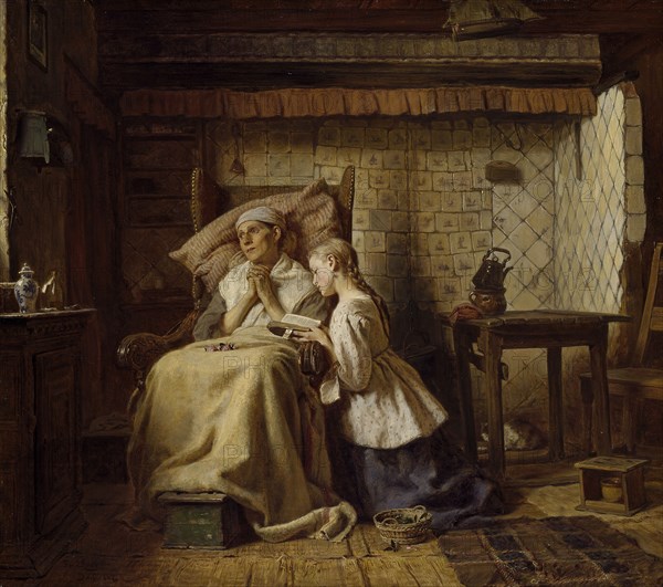 The Convalescent, 1867. Creator: Ferdinand Fagerlin.