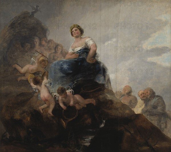 Poetry and Poets, 1800s. Creator: Francisco Goya.