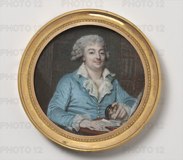 Unknown man, c18th century. Creator: Francois Dumont.