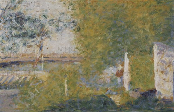 The Bridge at Bineau. Creator: Georges-Pierre Seurat.