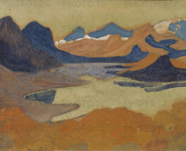 On the Way to Stora Sjöfallet, from 1922 until 1925. Creator: Helmer Osslund.