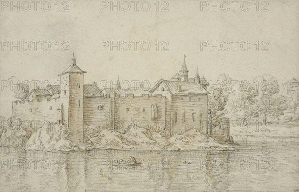 Castle surrounded by water. Creator: Herman Saftleven the Younger.