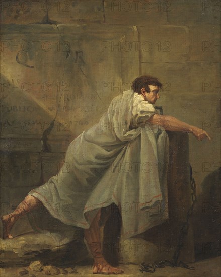 Orator in Prison, late 18th century. Creator: Hubert Robert.