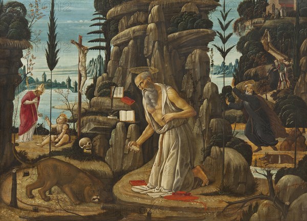 The Penitent St Jerome. Creator: Jacopo del Sellaio.