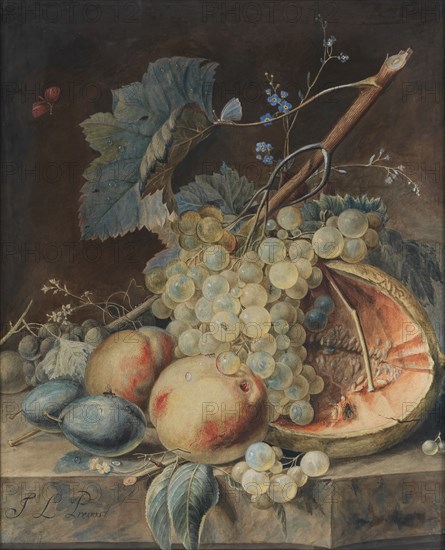 Still Life with Fruit. Creator: Jean Louis Prévost.