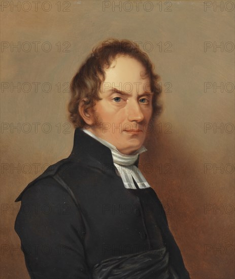 Theology professor Carl Georg Rogberg (1789-1834), early 19th century. Creator: Johan Adolf Seven.