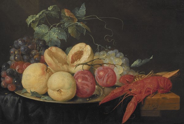 Still Life with Fruit and Boiled Crayfish. Creator: Joris van Son.