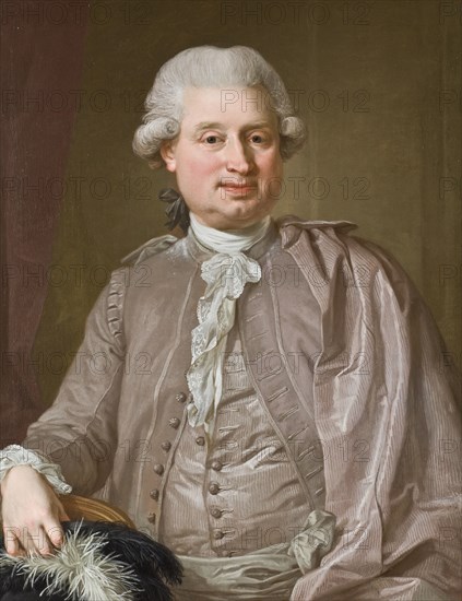 Portrait of the wholesale dealer Johan Fredrik Burghadi, 1781. Creator: Lorens Pasch the Younger.
