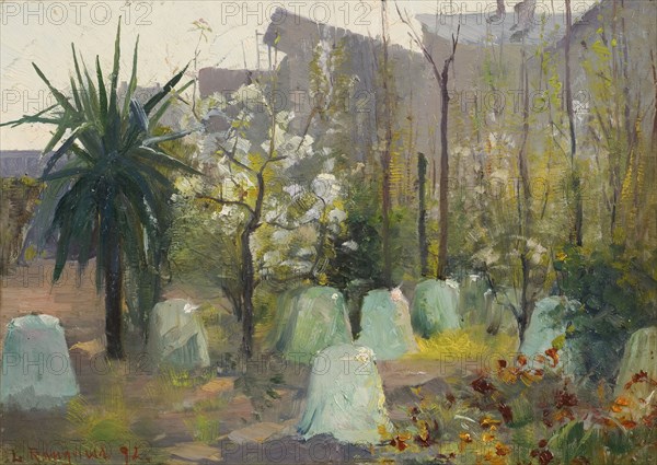 Southern spring landscape, 1892. Creator: Lotten Rönquist.