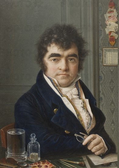Self-portrait, 1817. Creator: Louis-Marie Autissier.
