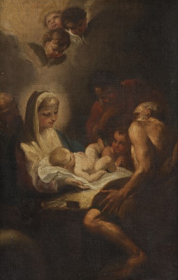 The Adoration of the Shepherds. Creator: Andrea Sacchi.