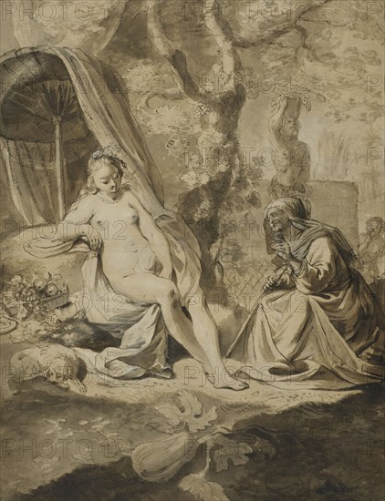 Vertumnus and Pomona. Creator: Nikolaus Knüpfer.