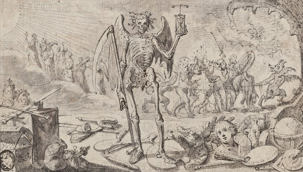 Vanitas with Death and the Last Judgment. Creator: Philip Tideman.