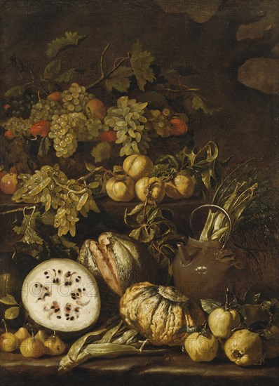 Still Life with Fruit. Creator: Pietro Paolo Bonzi.