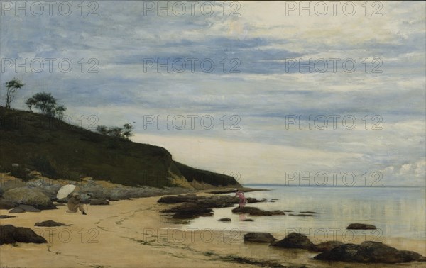 Plein Air-Painter at the Coast, 1881. Creator: Robert Thegerstrom.