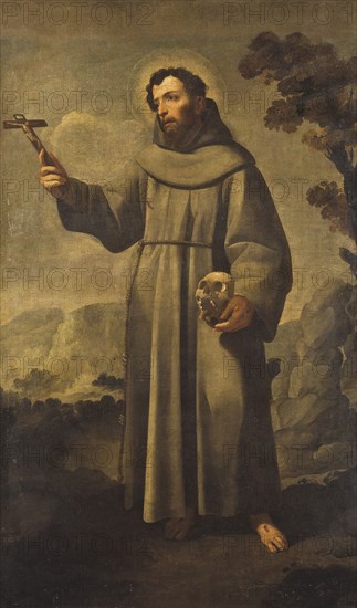 St Francis. Creator: School of Francisco de Zurbarán.