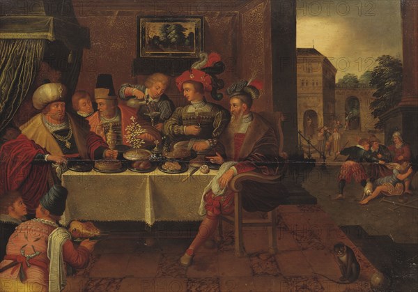 The Rich Man and Lazarus. Creator: School of Frans Francken I.