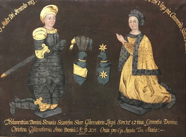 Sture Sten Svantesson d.y. 1492-1520, and Kristina Gyllenstierna, 1494-1559, c16th century. Creator: Anon.