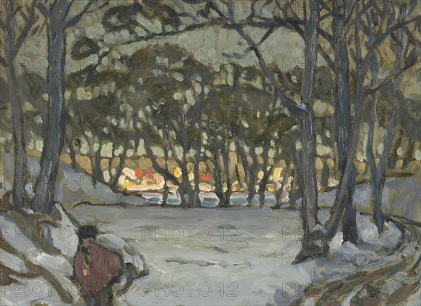 Winter Study from Djurgården, Stockholm, 1921. Creator: Anna Katarina Boberg.