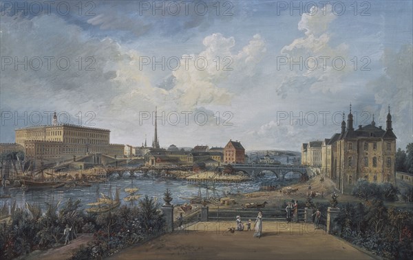 View of Stockholm, c18th century. Creator: Elias Martin.