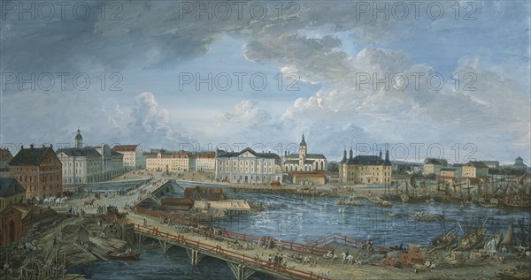 View of Stockholm, c18th century. Creator: Elias Martin.