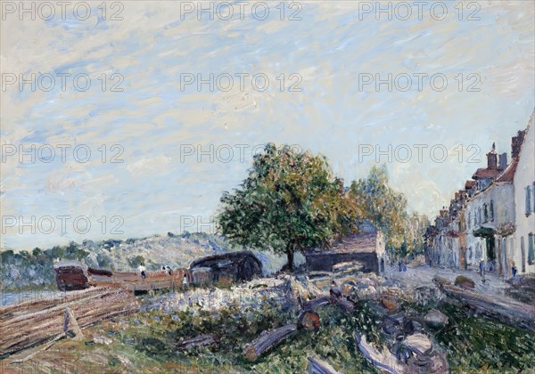 Saint Mammès-Morning, 1884. Creator: Alfred Sisley.