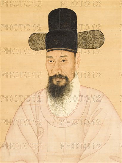 Portrait of a Scholar-Official in a Pink Robe (image 5 of 5), 19th century. Creator: Anon.