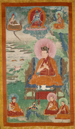 The Fifth Karmapa, Dezhin Shegpa (1384-1415), c18th century. Creator: Anon.