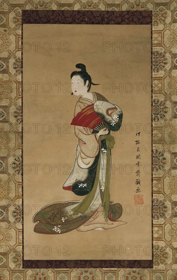 Courtesan, Late 18th-early 19th century. Creator: Tsukioka Sessai.