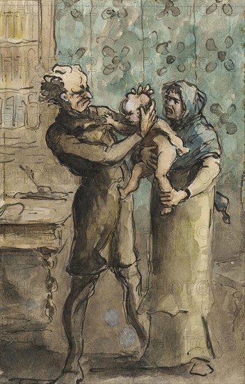 The Visit to the Phrenologist, between 1871 and 1879. Creator: Cham.