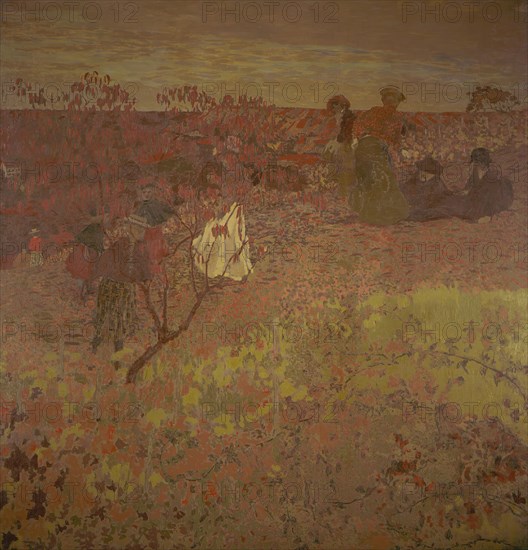 Walking in the Vineyard, between c1897 and c1899. Creator: Edouard Vuillard.