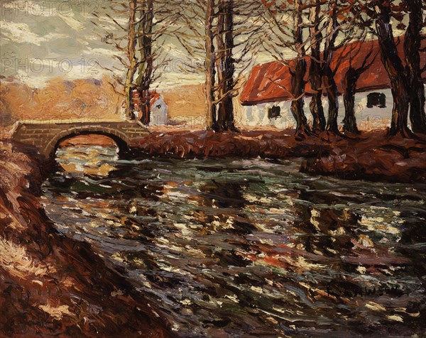 River Landscape, early 20th century. Creator: Ernest Lawson.