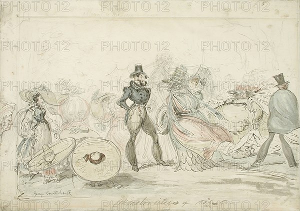 Monstrosities of 1825-26, between c1825 and c1826. Creator: George Cruikshank.