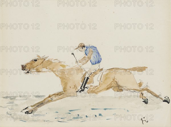 Jockey au Galop, c1878. Creator: Henri de Toulouse-Lautrec.