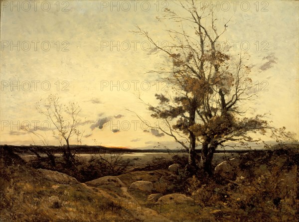 Sunset Landscape, 1887. Creator: Henri-Joseph Harpignies.