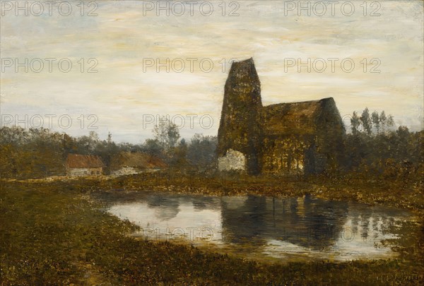 Criqueboeuf Church, Normandy, 1893. Creator: Homer Dodge Martin.