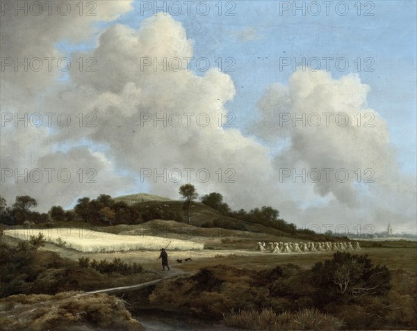 View of Grainfields with a Distant Town, c1670. Creator: Jacob van Ruisdael.