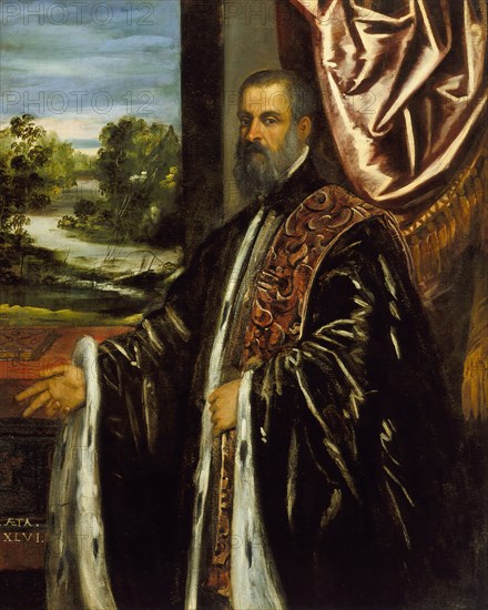 Portrait of Marino Grimani, 1578. Creator: Jacopo Tintoretto.