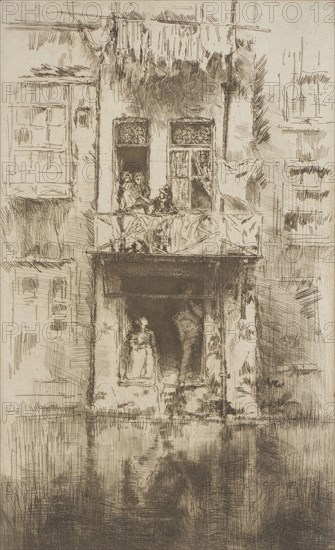 Balcony, Amsterdam, 1889. Creator: James Abbott McNeill Whistler.