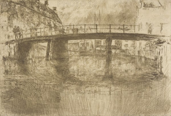 Bridge, Amsterdam, 1889. Creator: James Abbott McNeill Whistler.