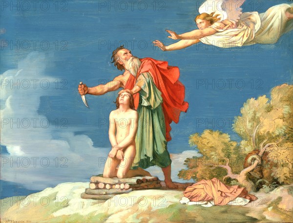 The Sacrifice of Isaac, 1860. Creator: Hippolyte-Jean Flandrin.