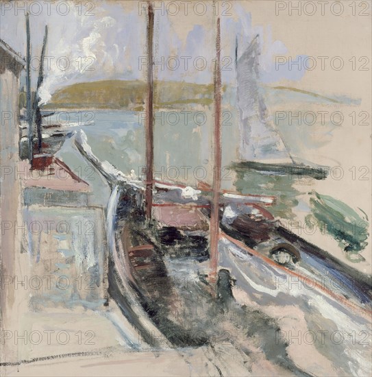 Harbor Scene, c1900. Creator: John Henry Twachtman.